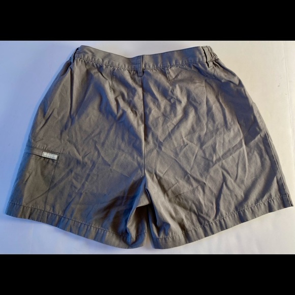 Woolrich Womens Grey Taupe Cargo Shorts Size 14P 30 High-Rise 6” I 100% Cotton - Picture 11 of 16